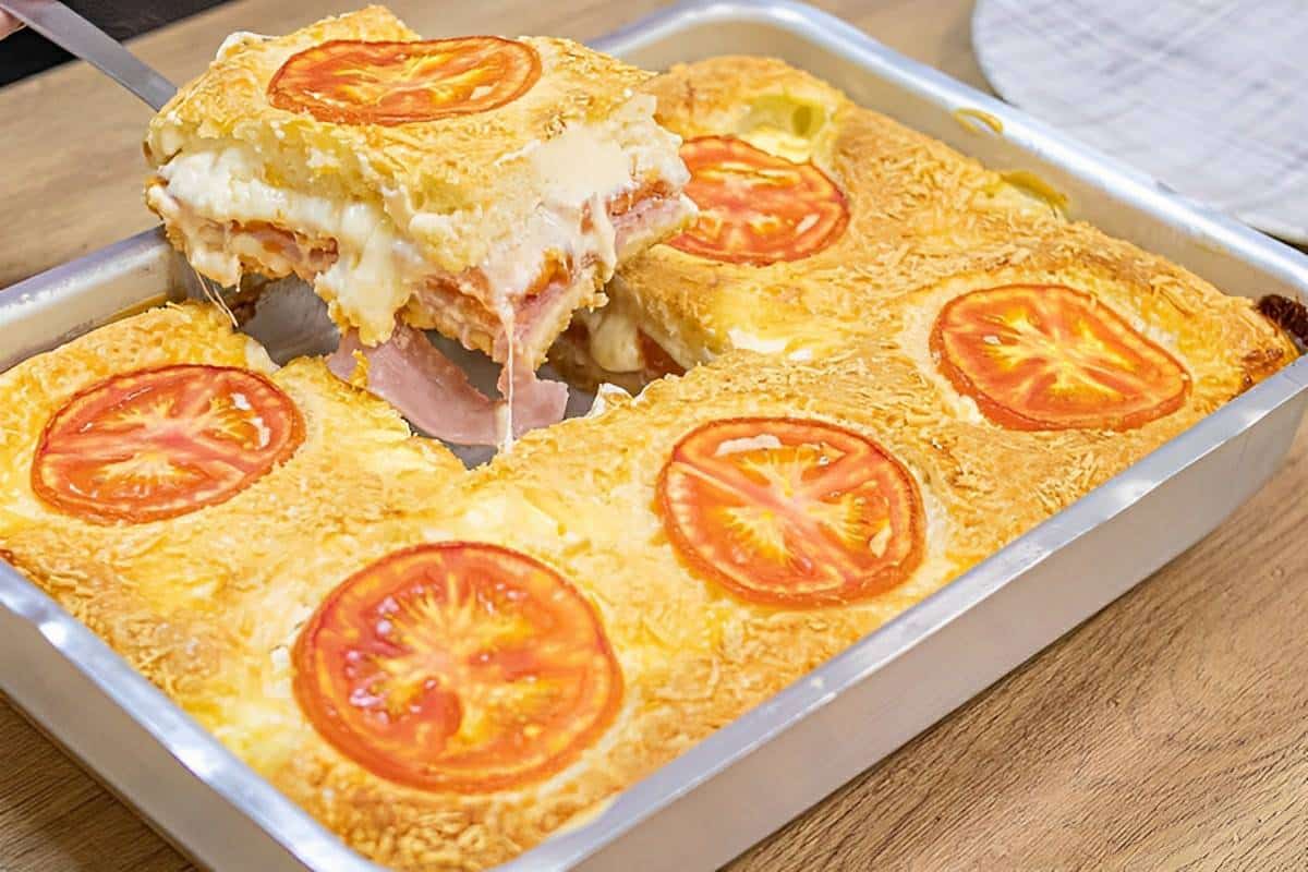 Torta de bauru de liquidificador um lanche delicioso e fácil de fazer para toda a família