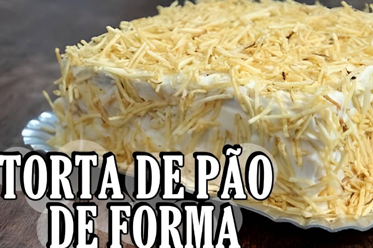 Torta fria de pão de forma uma receita simples e deliciosa para servir no lanche ou no jantar