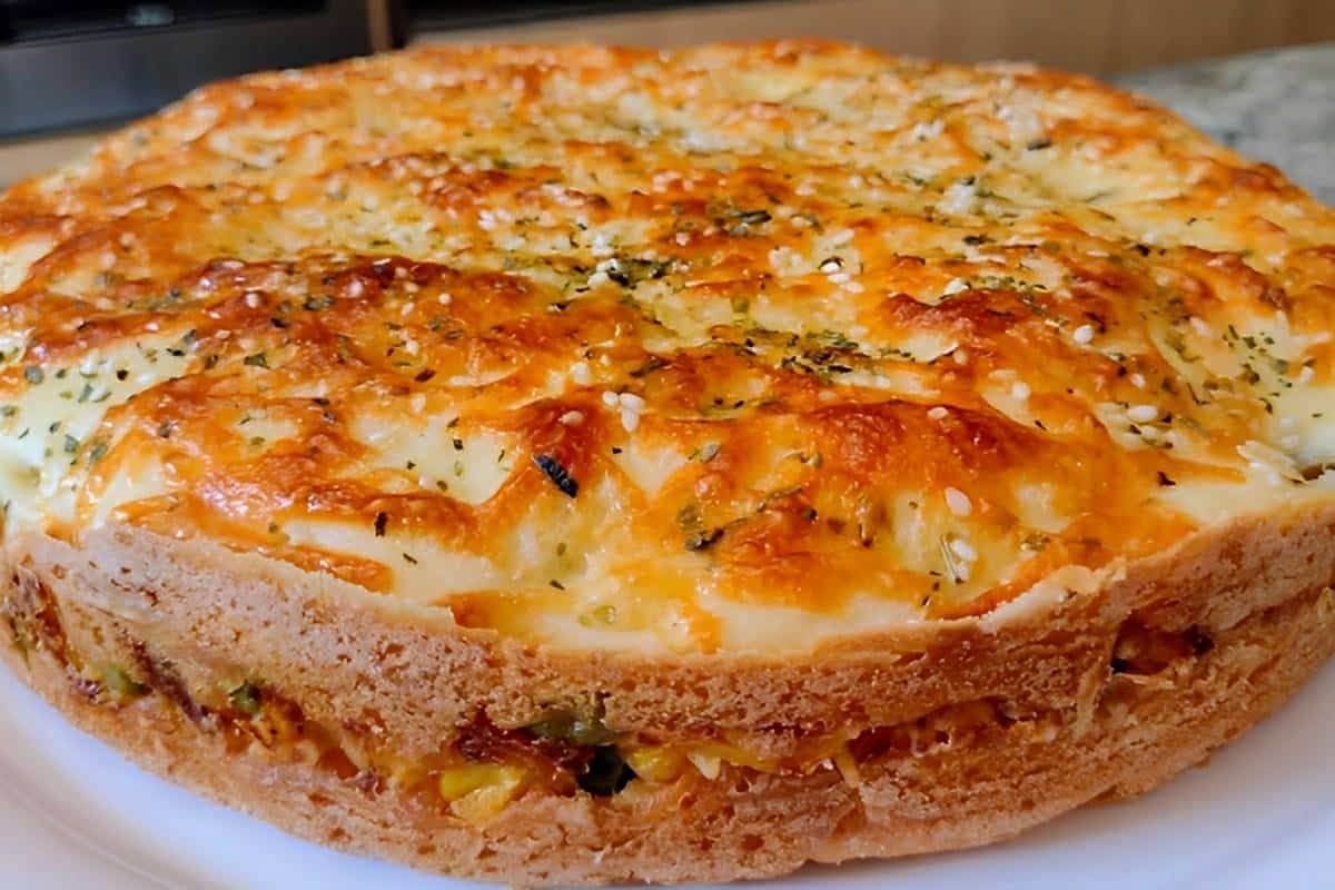 Torta salgada sem farinha de trigo muito mais leve e saudável para servir no lanche ou jantar