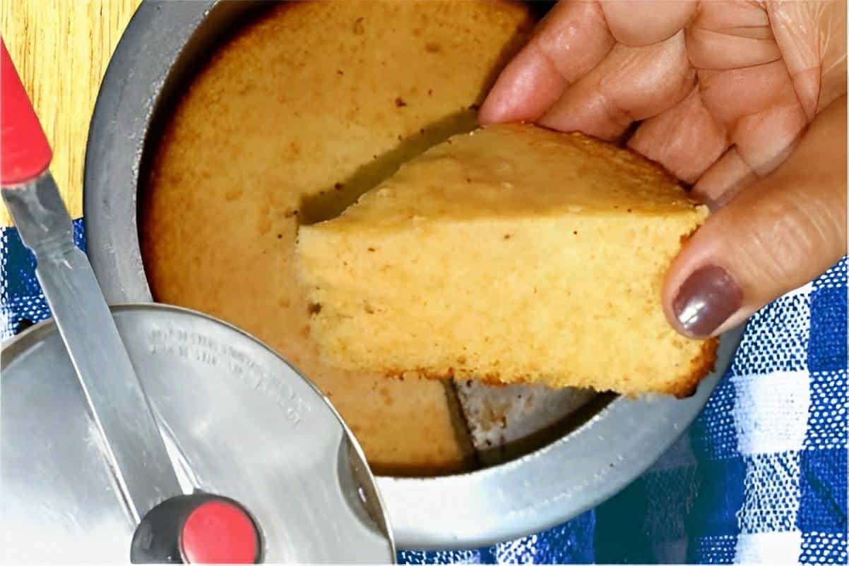 Bolo de fubá na panela de pressão um bolo saborosíssimo pronto em poucos minutos