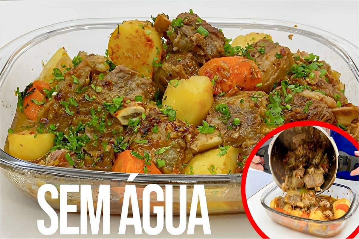 Costela assada pronta em 20 minutos na panela de pressão e não precisa colocar água