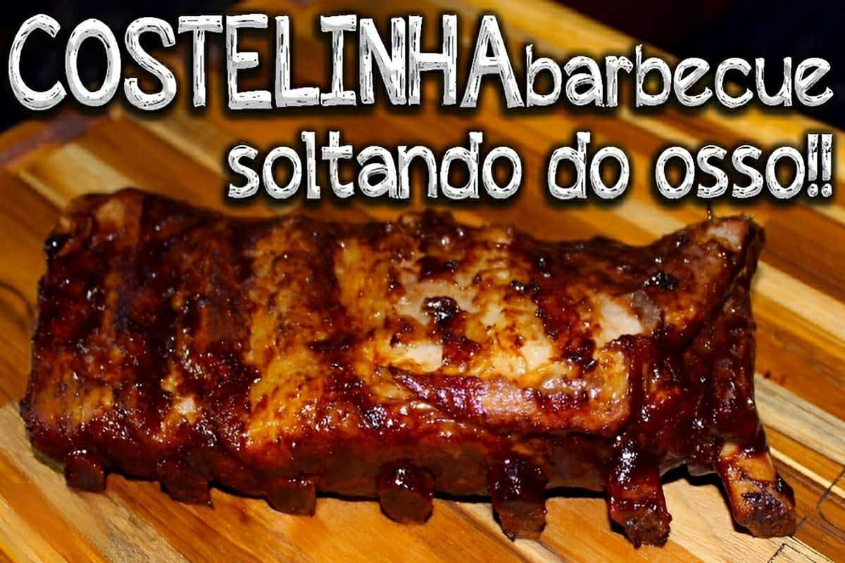 Costelinha de porco barbecue igual de restaurante australiano uma delícia