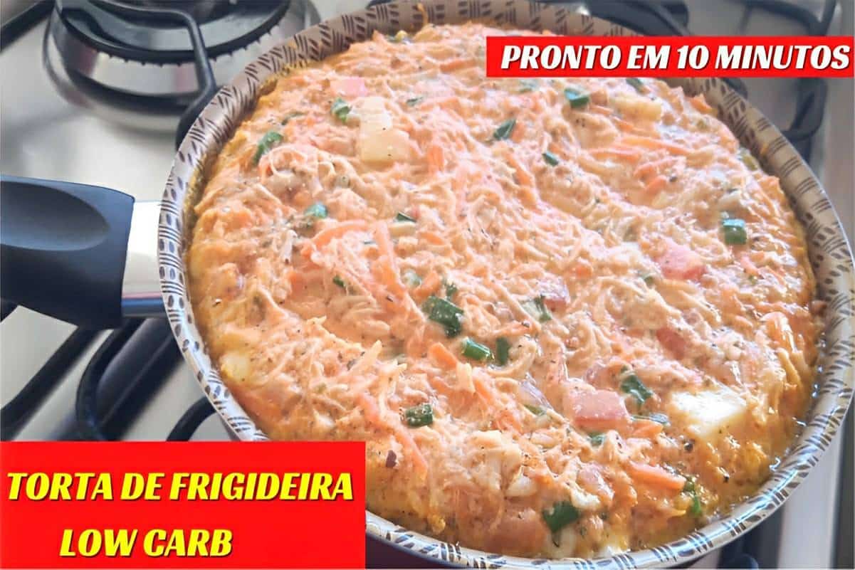 Torta low carb para substituir o jantar e perder peso fica pronta em poucos minutos e é deliciosa