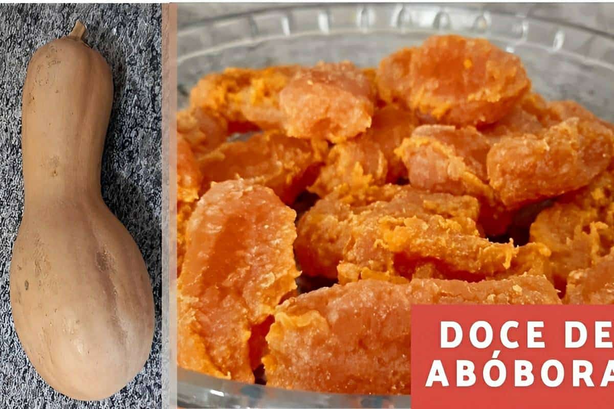 Doce de abóbora caseiro de corte com casquinha receita da fazenda para fazer na sua casa