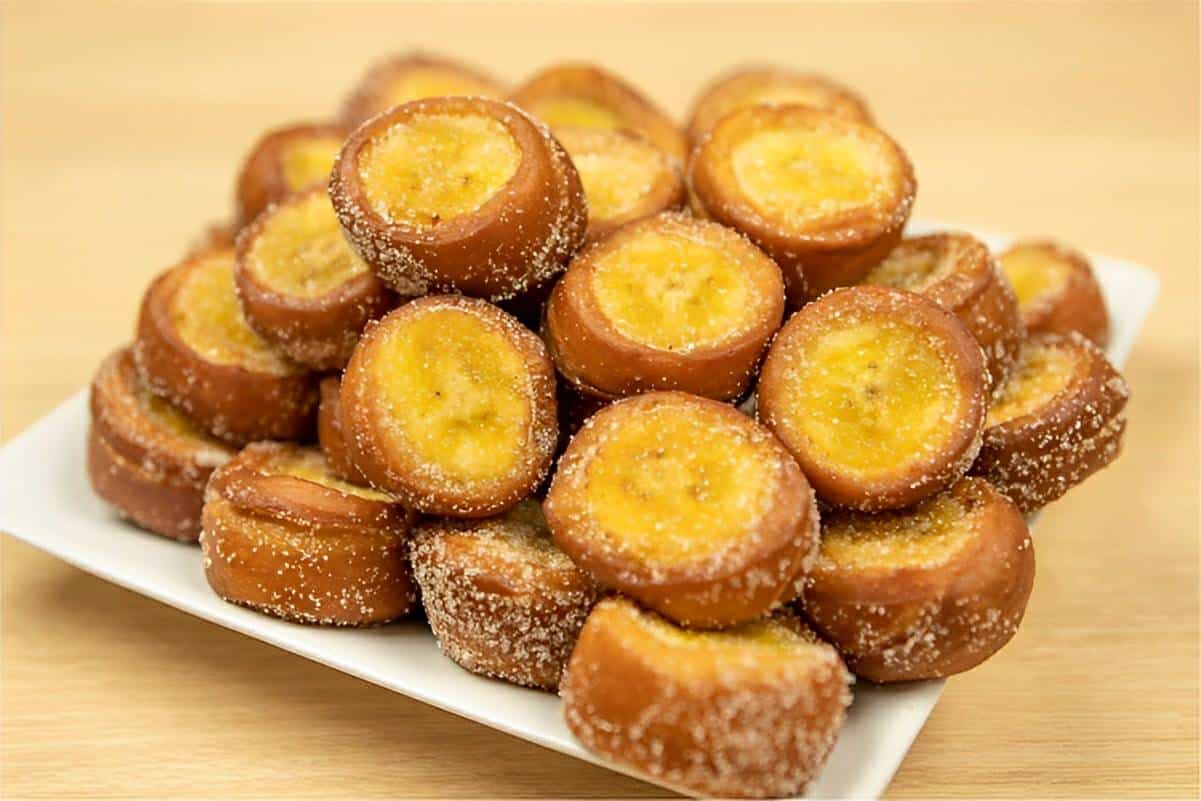Medalhão de banana um lanche diferente e delicioso para toda a família