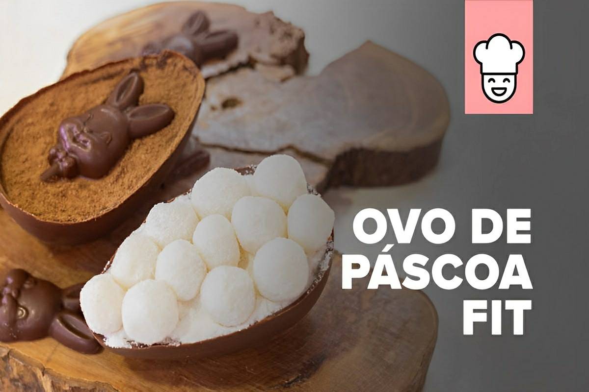 Ovo de páscoa fit para quem não pode ou não quer consumir açúcar o sabor vai te surpreender