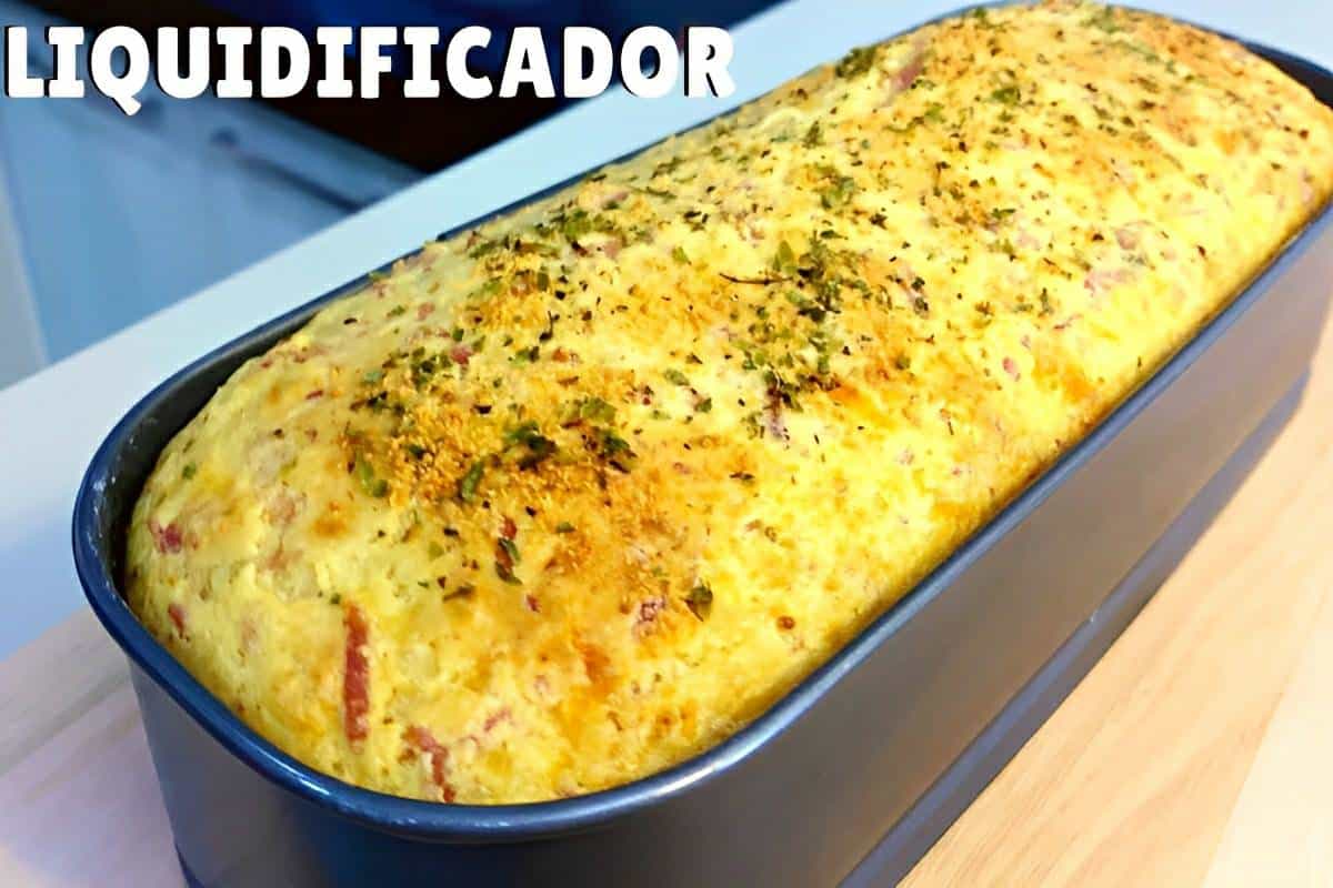 Pão recheado de liquidificador muito fácil de fazer é só misturar os ingredientes e assar
