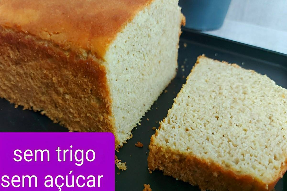 Pão sem farinha de trigo e sem açúcar super fofinho ideal para quem não consome glúten