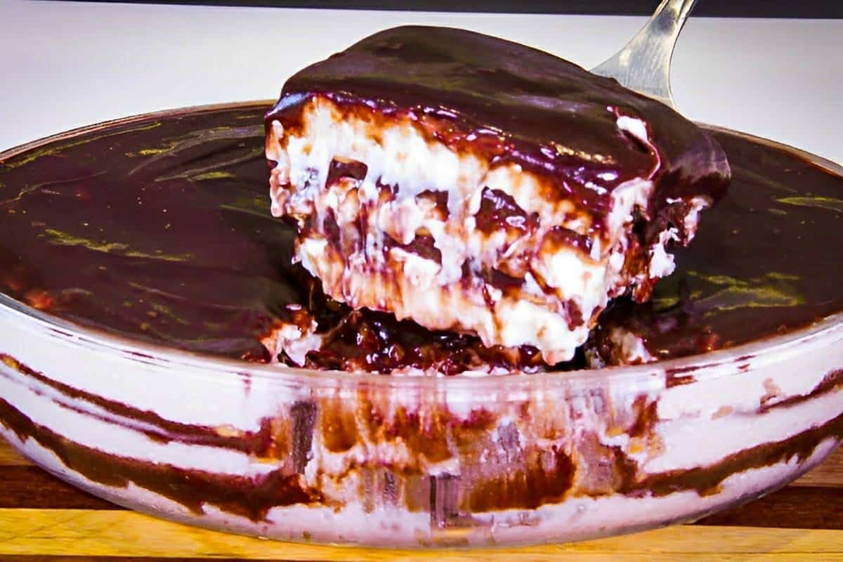 Pavê 2 sabores um exagero de sabor e cremosidade para a sobremesa de toda a família