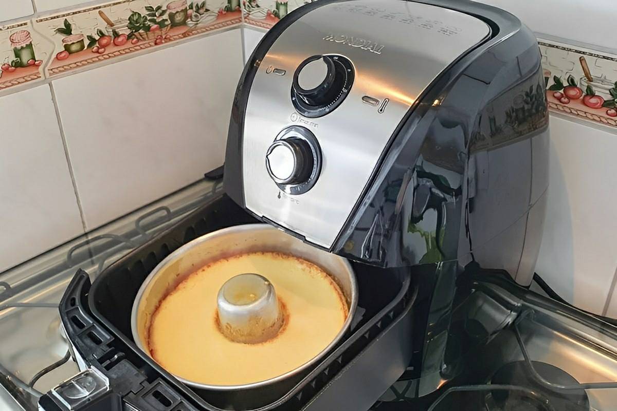 Pudim na AirFryer economiza o seu gás de cozinha e fica uma delícia