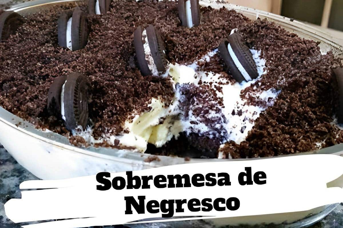 Sobremesa de Oreo com 4 ingredientes muito simples e fácil de preparar