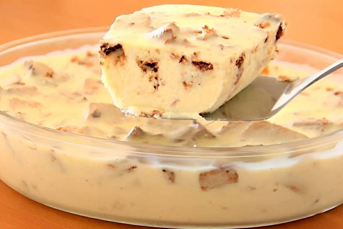 Sobremesa rápida feita no liquidificador com poucos ingredientes é só bater e levar à geladeira