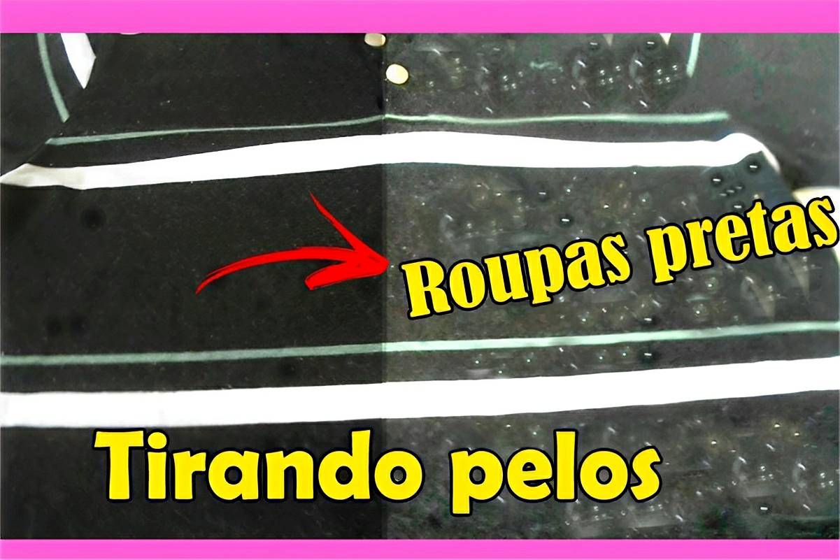 4 maneiras de tirar pelos de roupas pretas usando utensílios simples que você tem em casa