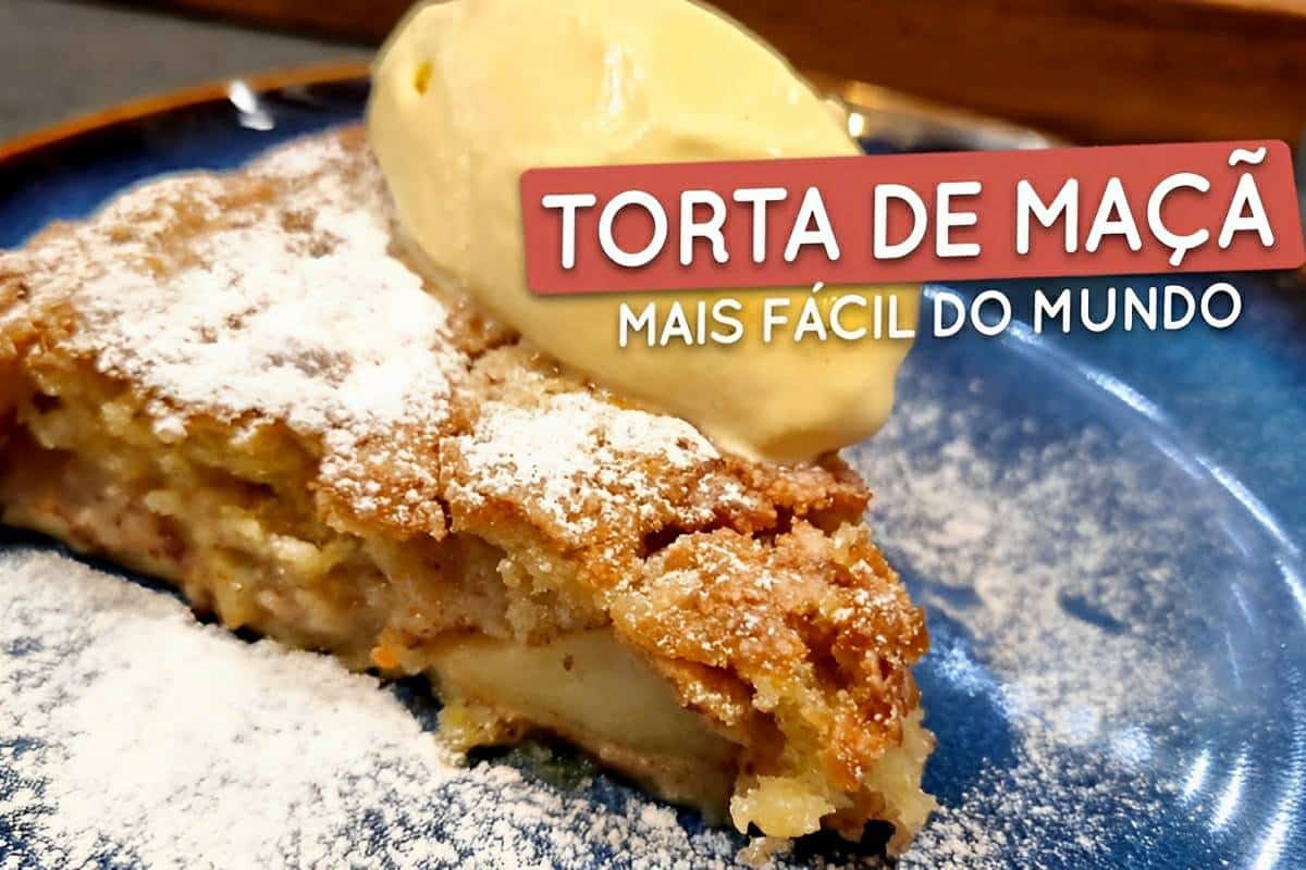 Torta de maçã mais fácil do mundo você só precisa colocar os ingredientes em camadas e assar