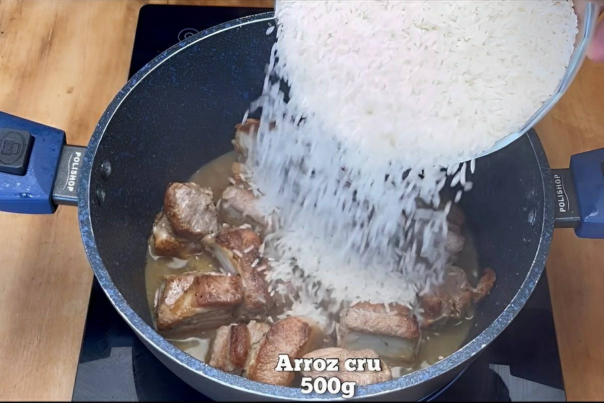 Almoço completo feito em uma panela só muito prático e delicioso para a refeição do dia a dia
