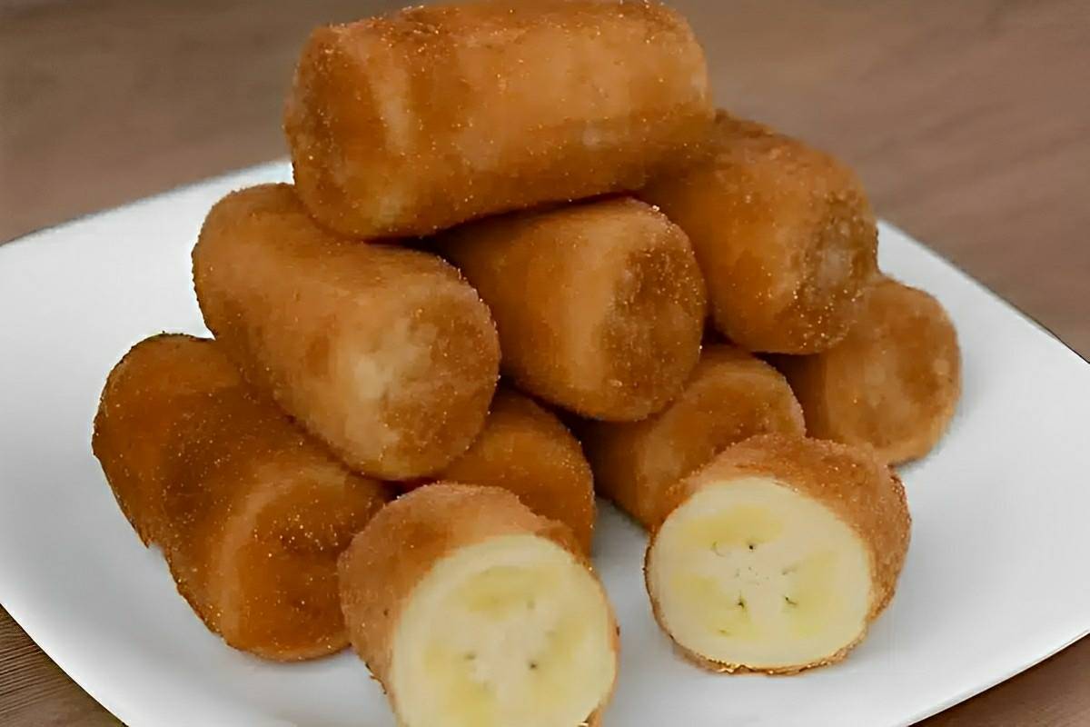 Banana frita à milanesa receita deliciosa de restaurante brasileiro para servir no dia a dia
