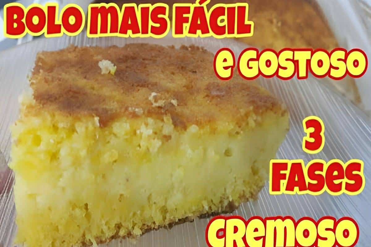 Bolo de fubá cremoso perfeito o creme fica bem no centro parece que foi cortado e recheado