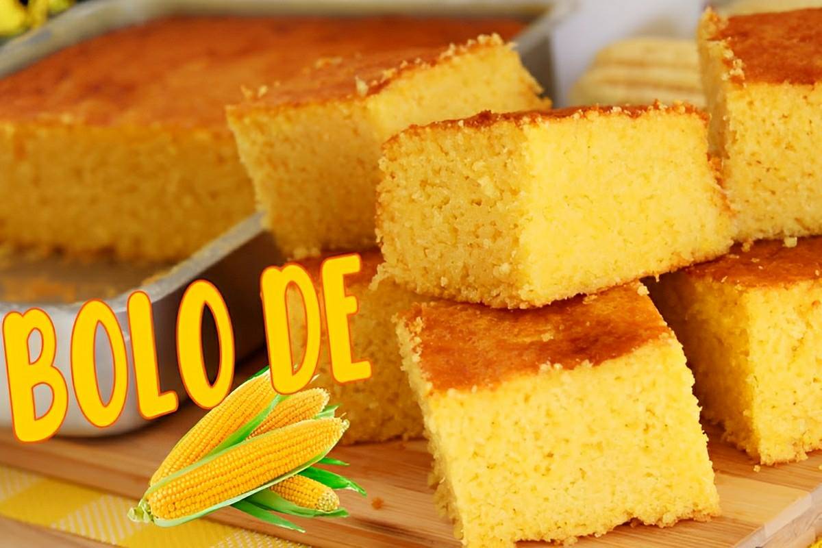 Bolo de milho fácil e prático é só medir os ingredientes dentro da lata de milho e bater