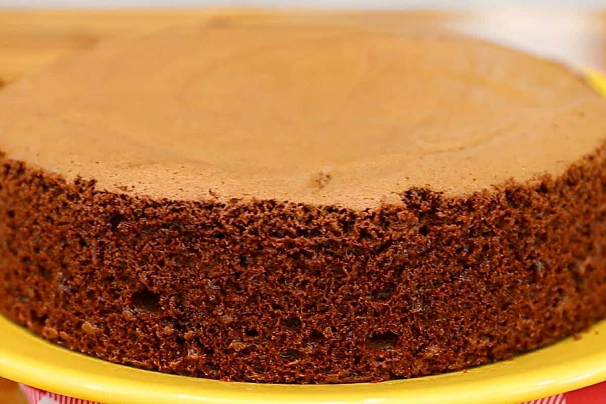 Bolo mousse de chocolate um bolo de chocolate tão aveludado que não precisa de cobertura
