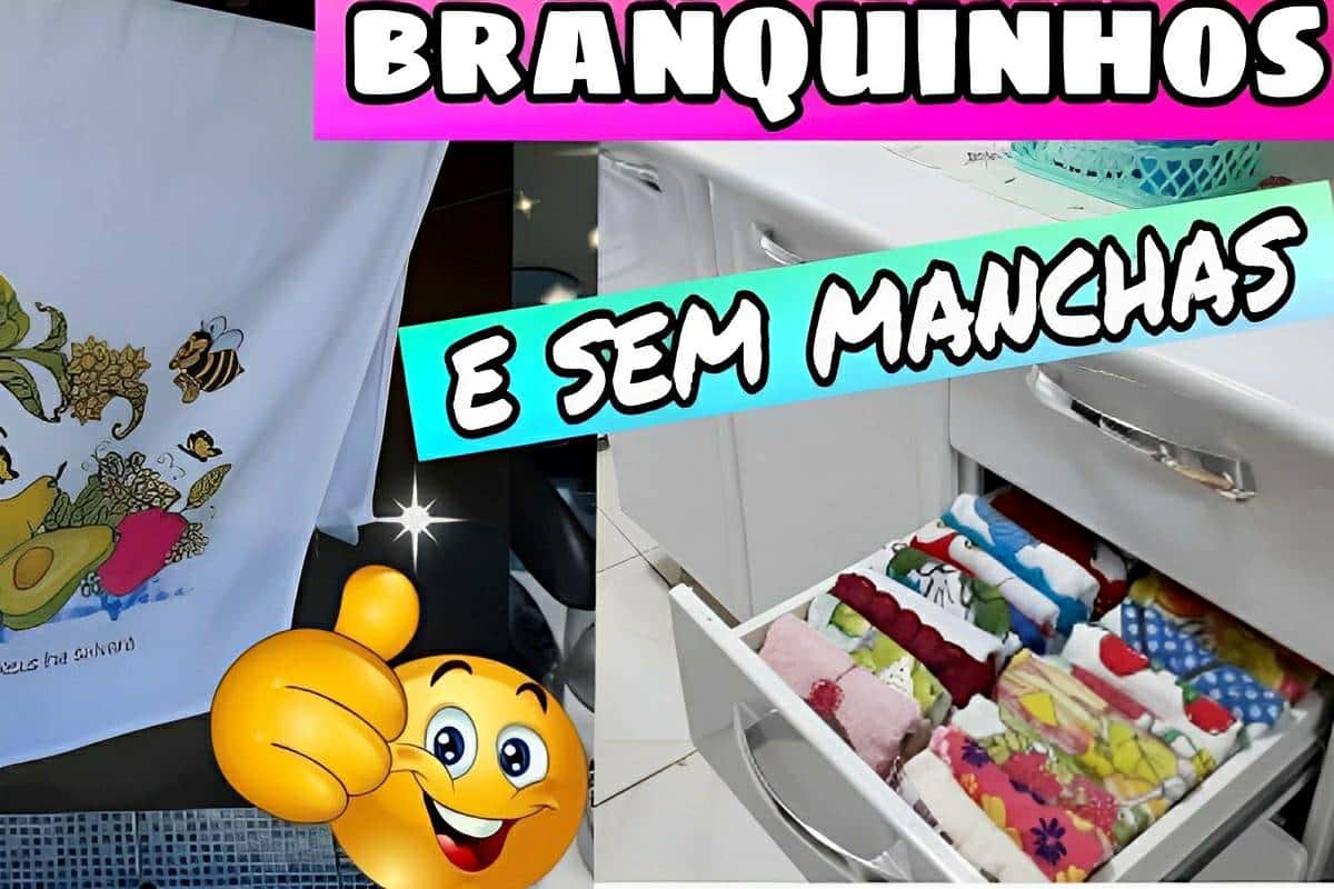 Como lavar e desencardir panos de prato deixando-os como novos com apenas 3 ingredientes