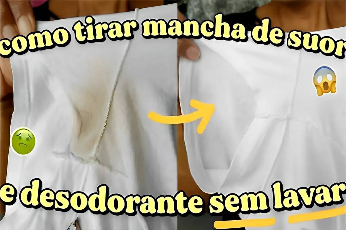 Como tirar manchas de desodorante das roupas sem precisar lavar