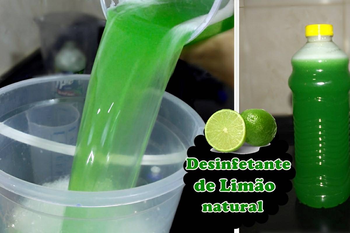 Desinfetante de limão que limpa desinfeta e deixa sua casa perfumada
