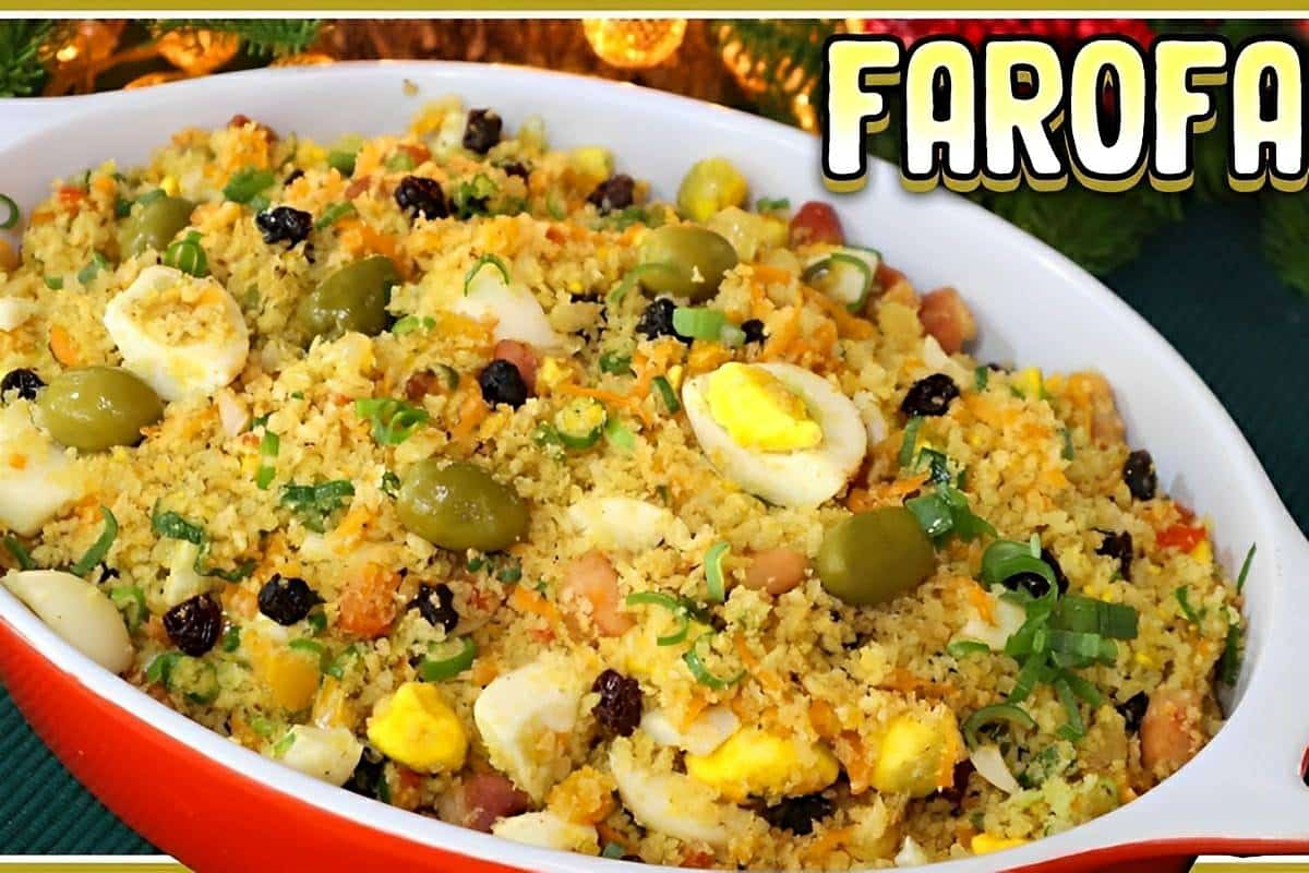 Farofa completa um acompanhamento fácil e maravilhoso para o almoço de dia das mães
