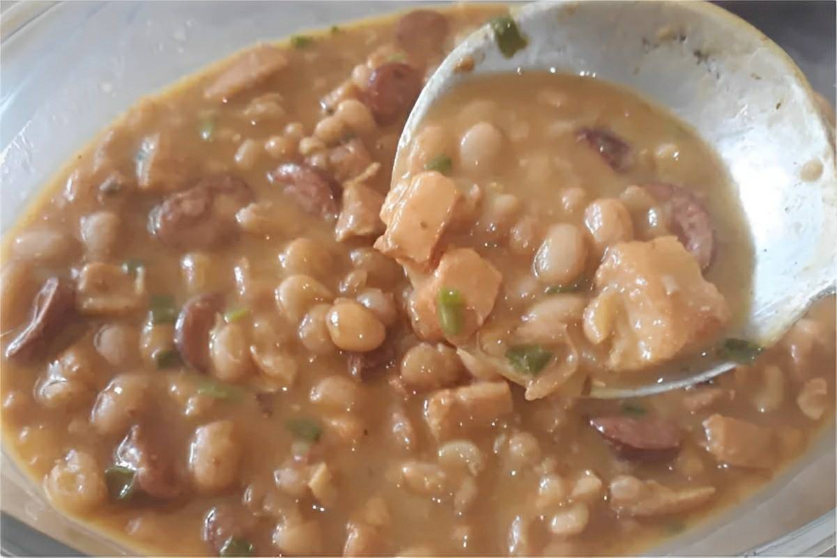 Feijão gordo fácil e delicioso perfeito para o seu almoço ou jantar