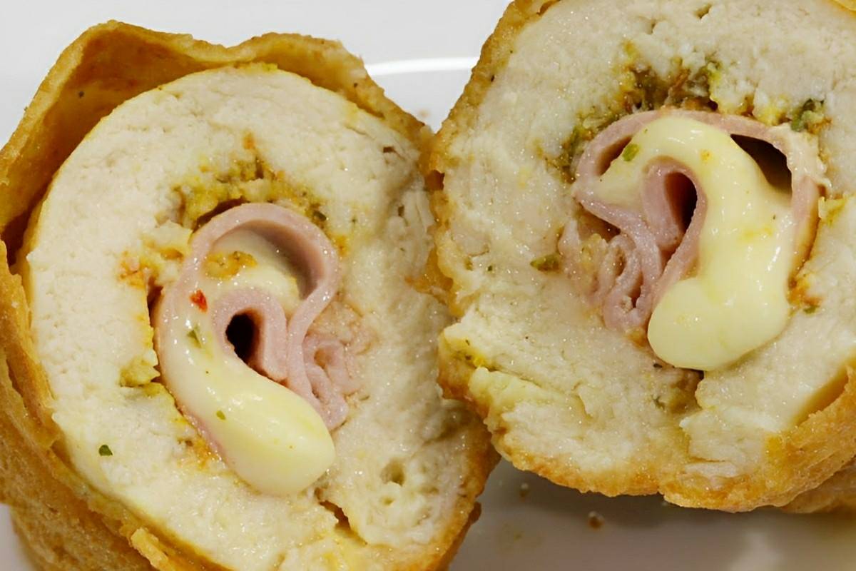 Frango recheado com presunto e queijo uma receita econômica e deliciosa para o dia a dia