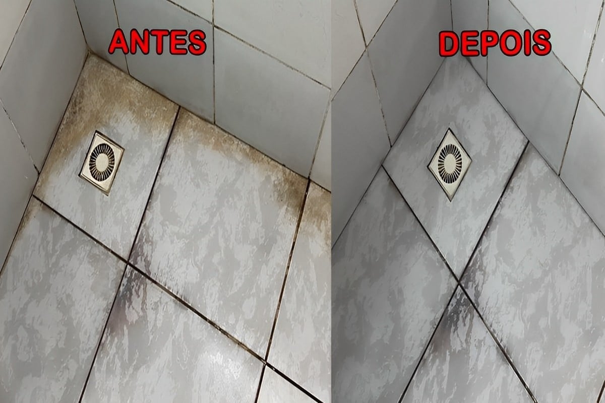 Misturinha caseira para limpar azulejos pisos e rejuntes e deixá-los como novos