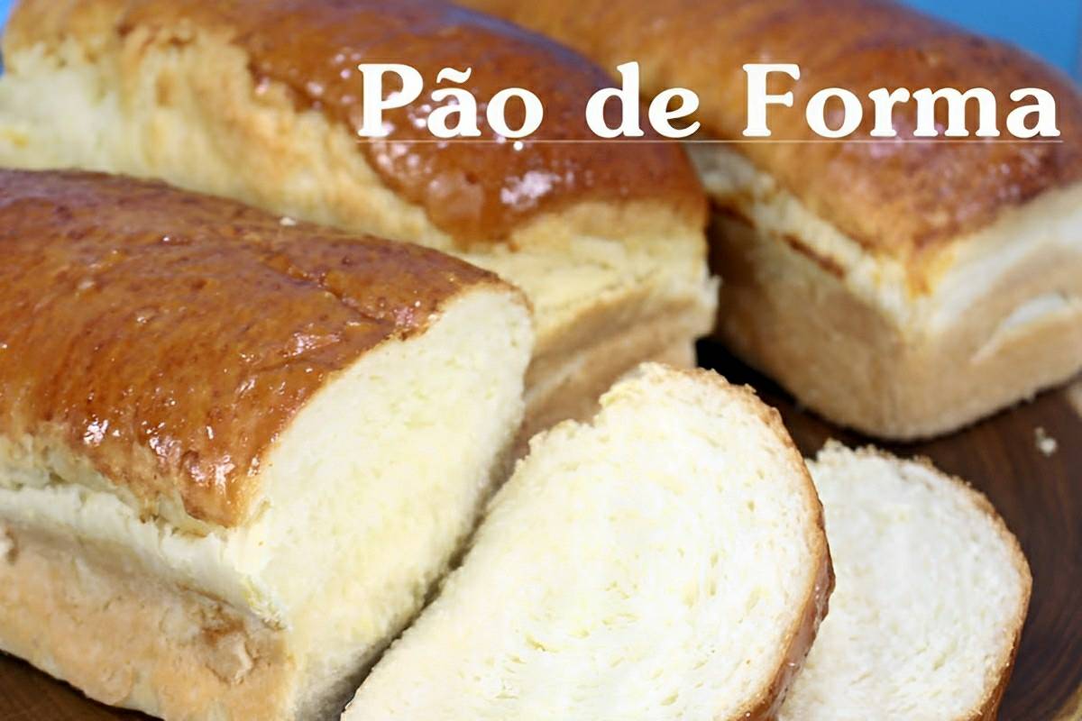 Pão de forma caseiro simples e fácil fica melhor que aquele vendido nos supermercados