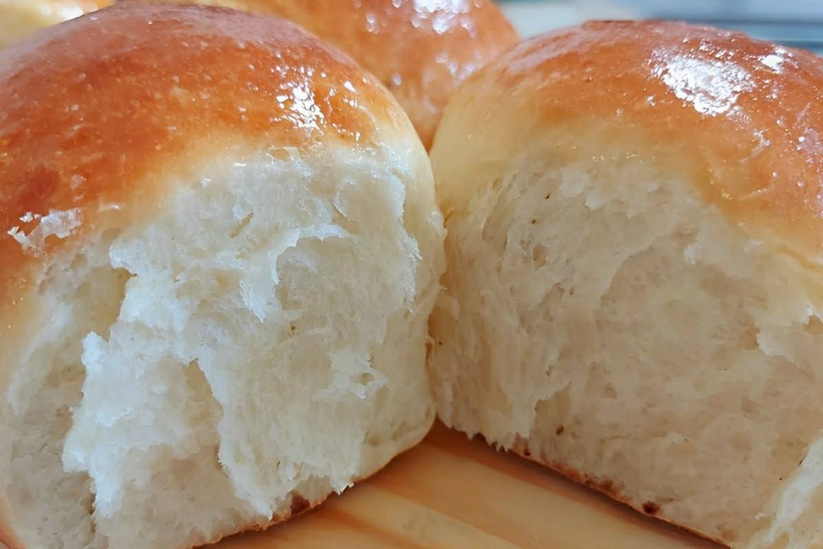 Pão de vinagre um pão bem fofinho e delicioso que não precisa sovar