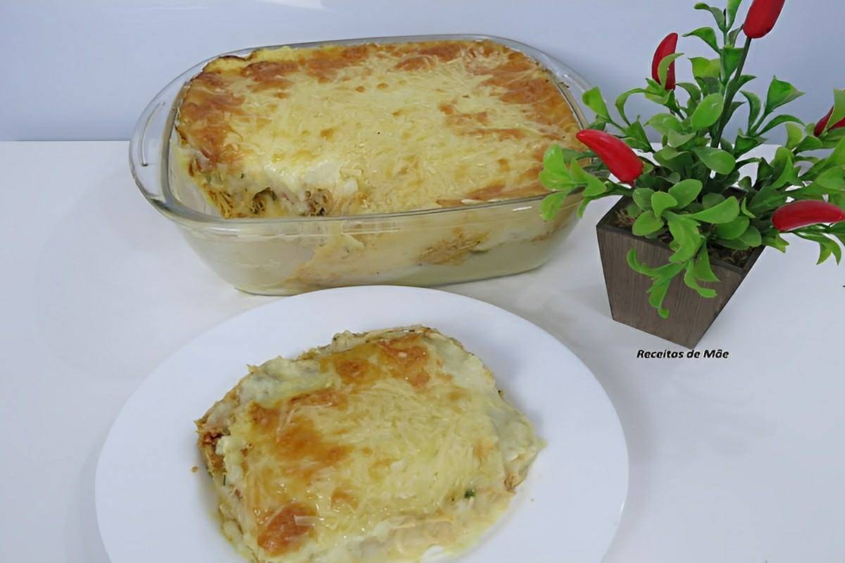Purê de batata com frango e requeijão uma receita prática e fácil para o almoço de dia das mães