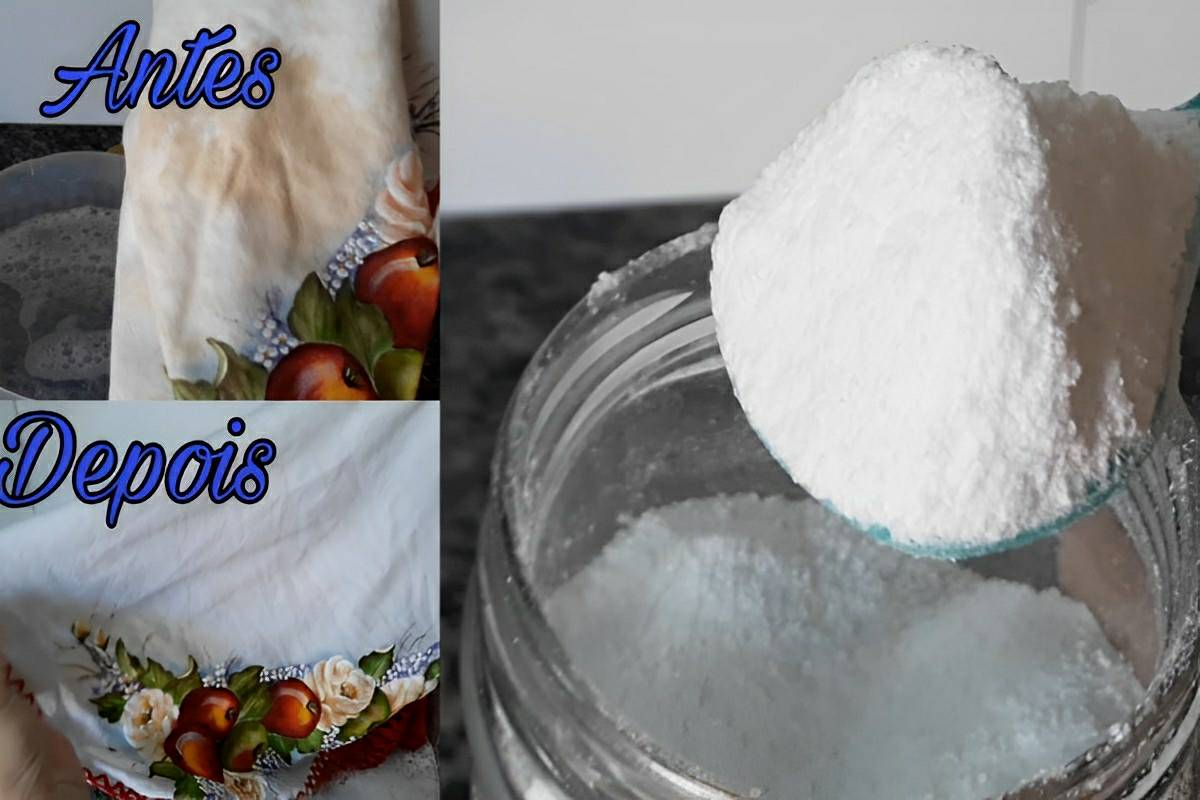 Tira manchas caseiro econômico feito com 3 ingredientes funciona de verdade e rende bastante