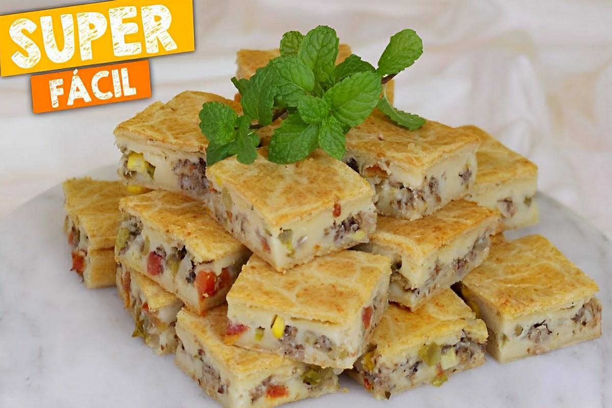 Torta de sardinha de liquidificador fácil deliciosa e perfeita para o lanche