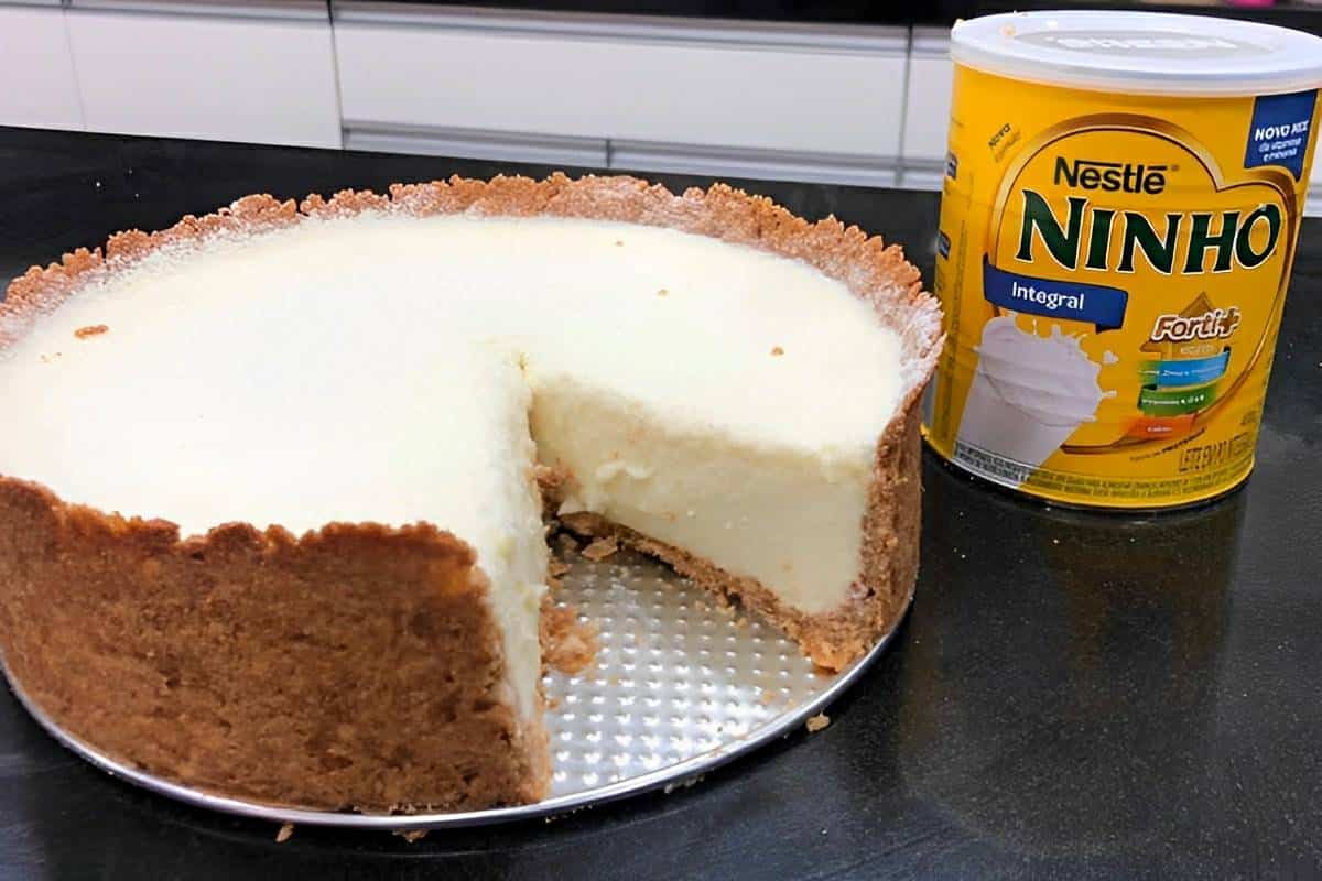 Torta mousse de leite ninho pronta em 5 minutos a sobremesa mais rápida e deliciosa para o dia das mães