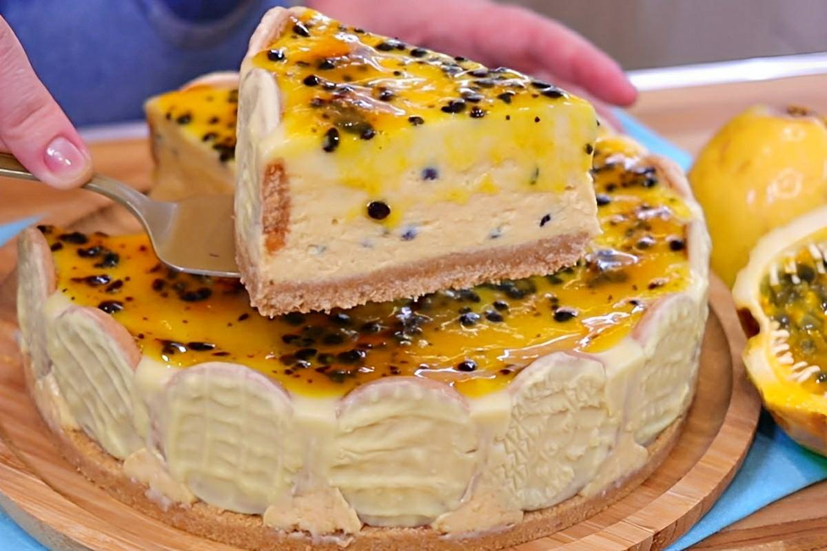 Torta mousse de maracujá uma sobremesa fácil perfeita para toda família nesse dia das mães