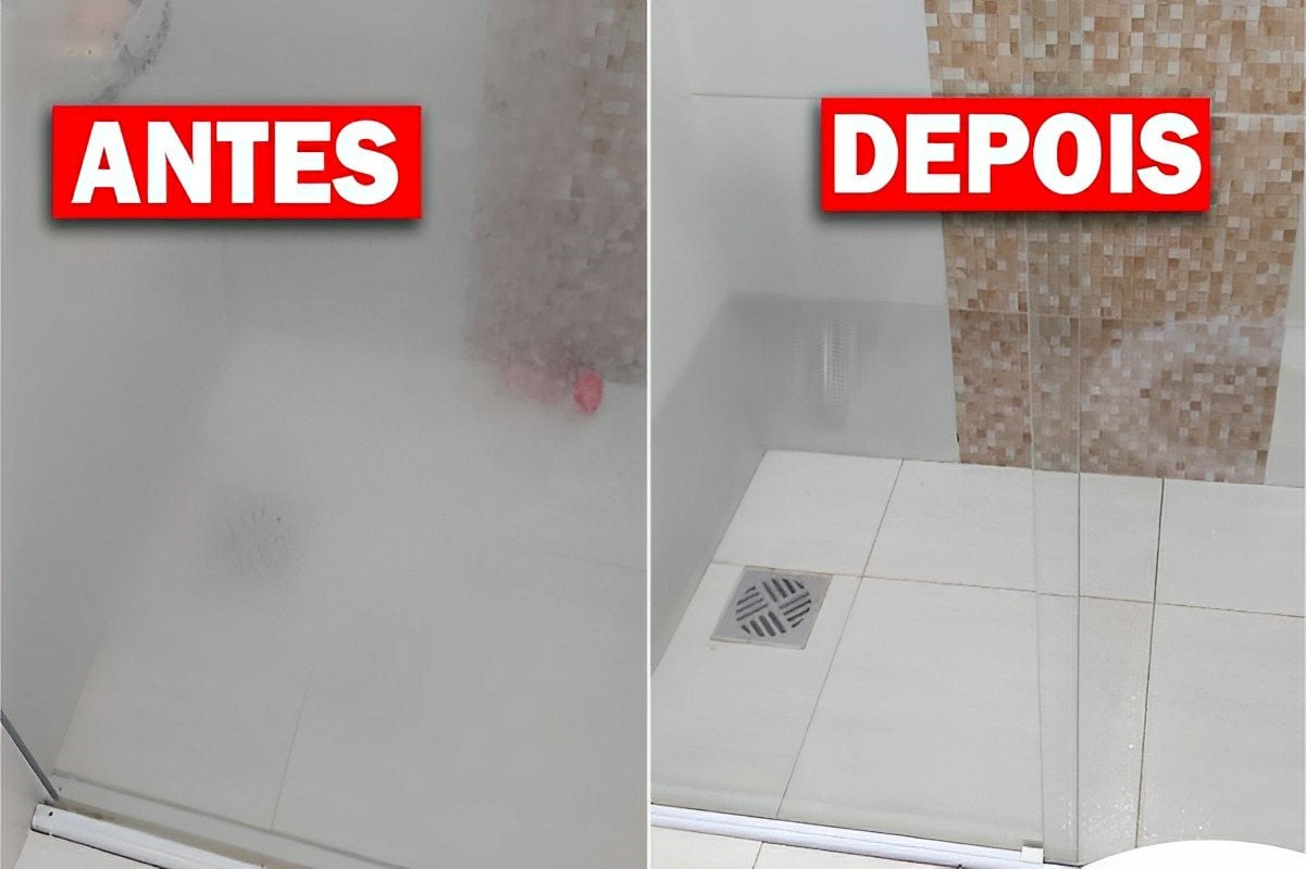 Como limpar os vidros do box e deixá-los sem manchas com uma misturinha caseira de 2 ingredientes
