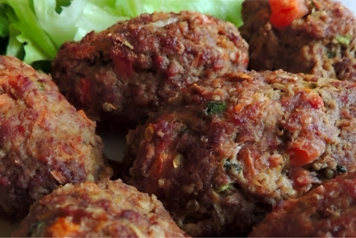 Bolinho de carne assado nutritivo a melhor receita para o almoço ou jantar das crianças