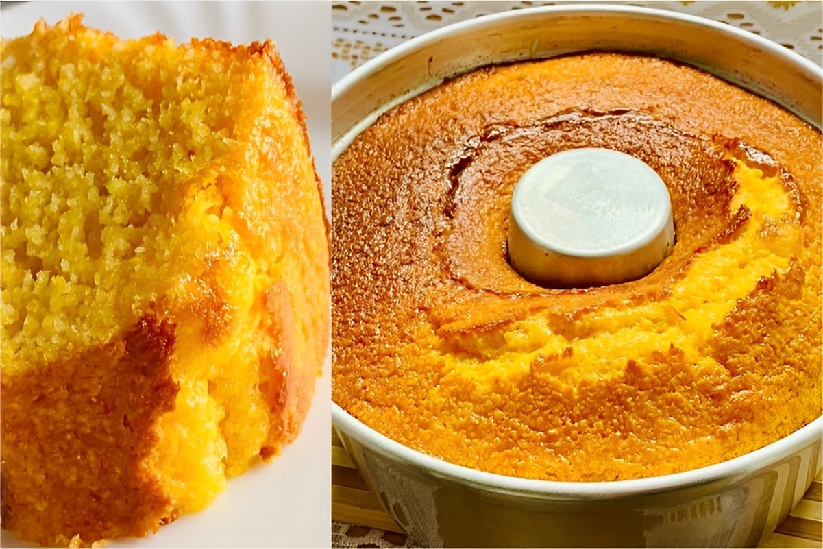 Bolo de milho com requeijão de liquidificador muito fofinho delicioso e fácil de fazer