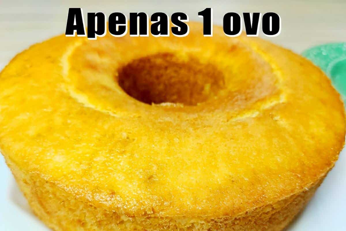Esse bolo simples leva apenas 1 ovo na receita um bolo fácil e saboroso pra fazer gastando bem pouco