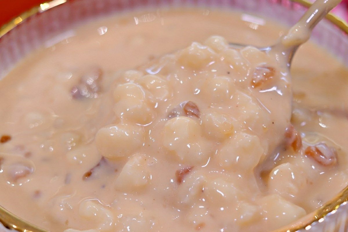 Canjica cremosa com doce de leite e amendoim deliciosa e perfeita para as festas juninas