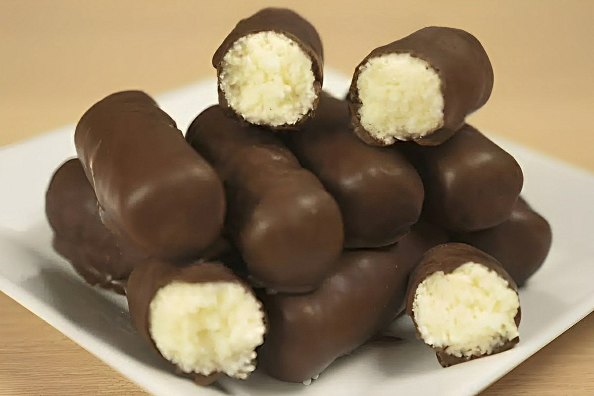 Fiz o delicioso chocolate prestígio caseiro usando apenas 3 ingredientes e ficou igualzinho