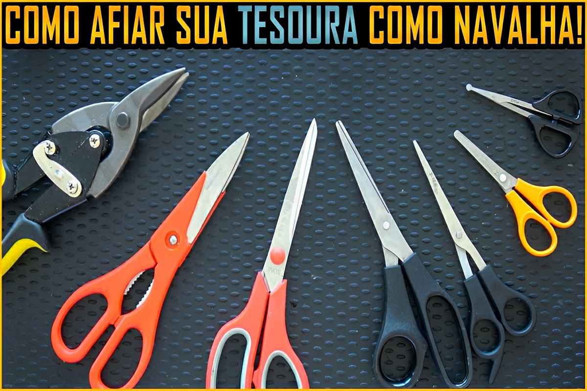 Como amolar tesouras em casa sem gastar nada usando produtos que você tem em casa