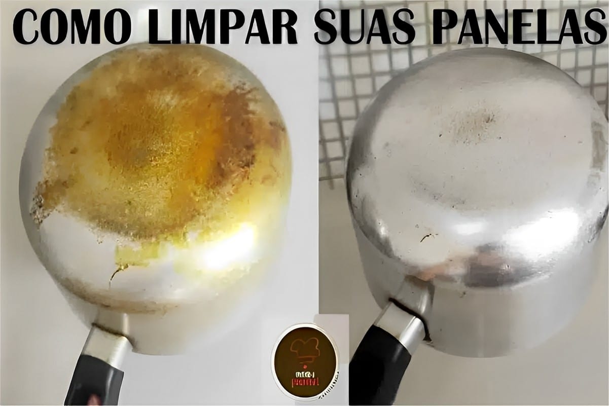 Como limpar panelas queimadas usando apenas 3 ingredientes que você tem em casa