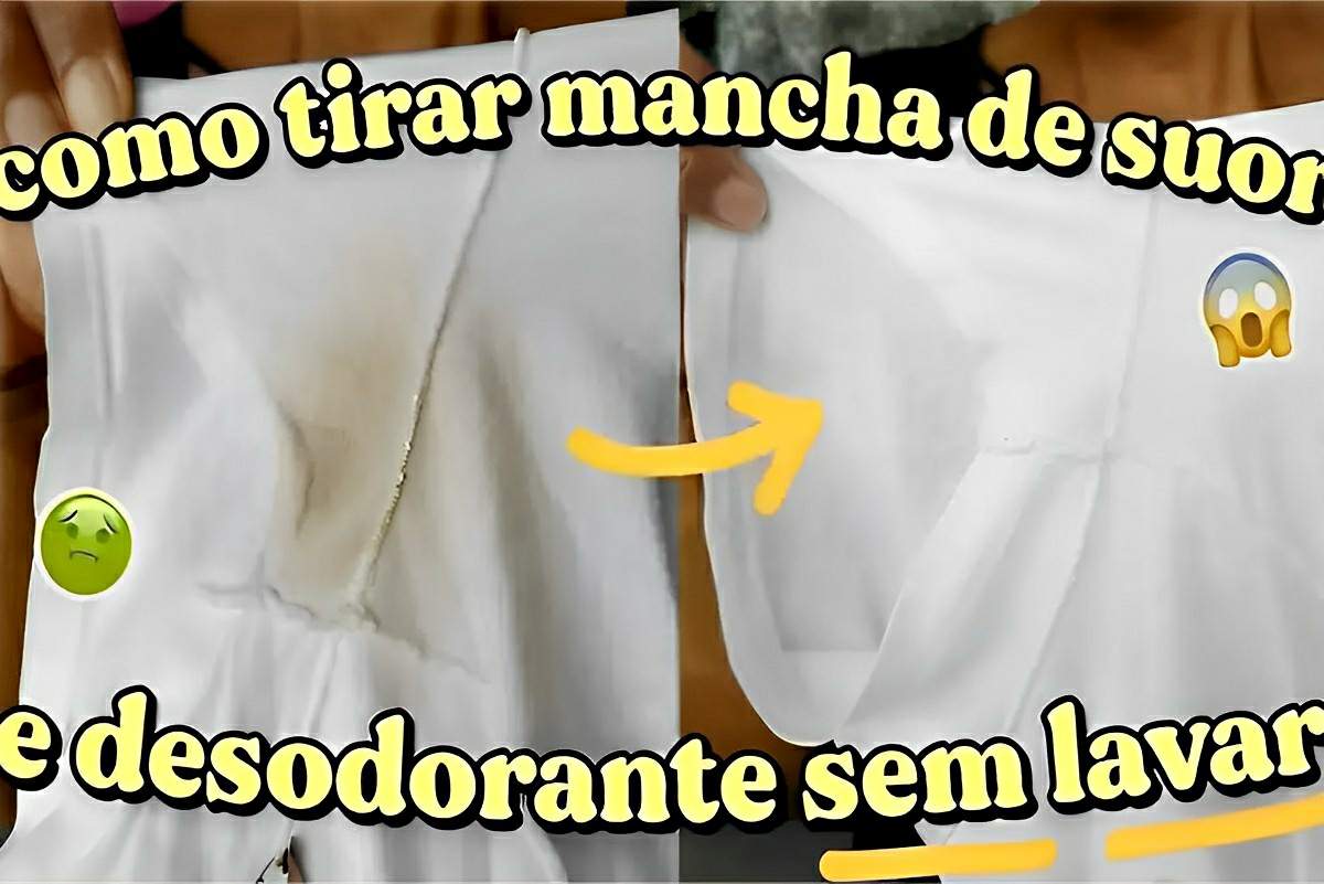 Como tirar manchas de desodorante das roupas e cheiro de suor com 2 dicas fantásticas