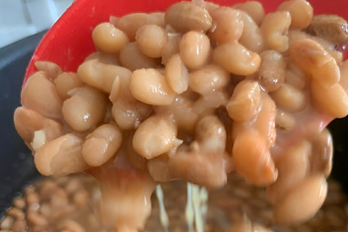 Feijão caseiro com caldo grosso e delicioso usando pouquíssimos ingredientes