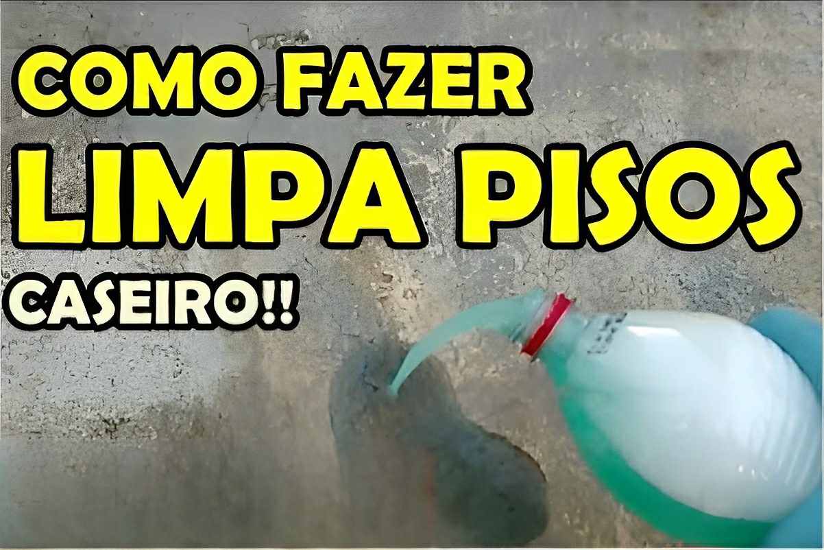 Limpa pisos caseiro esse remove até as sujeiras mais difíceis sem fazer esforço