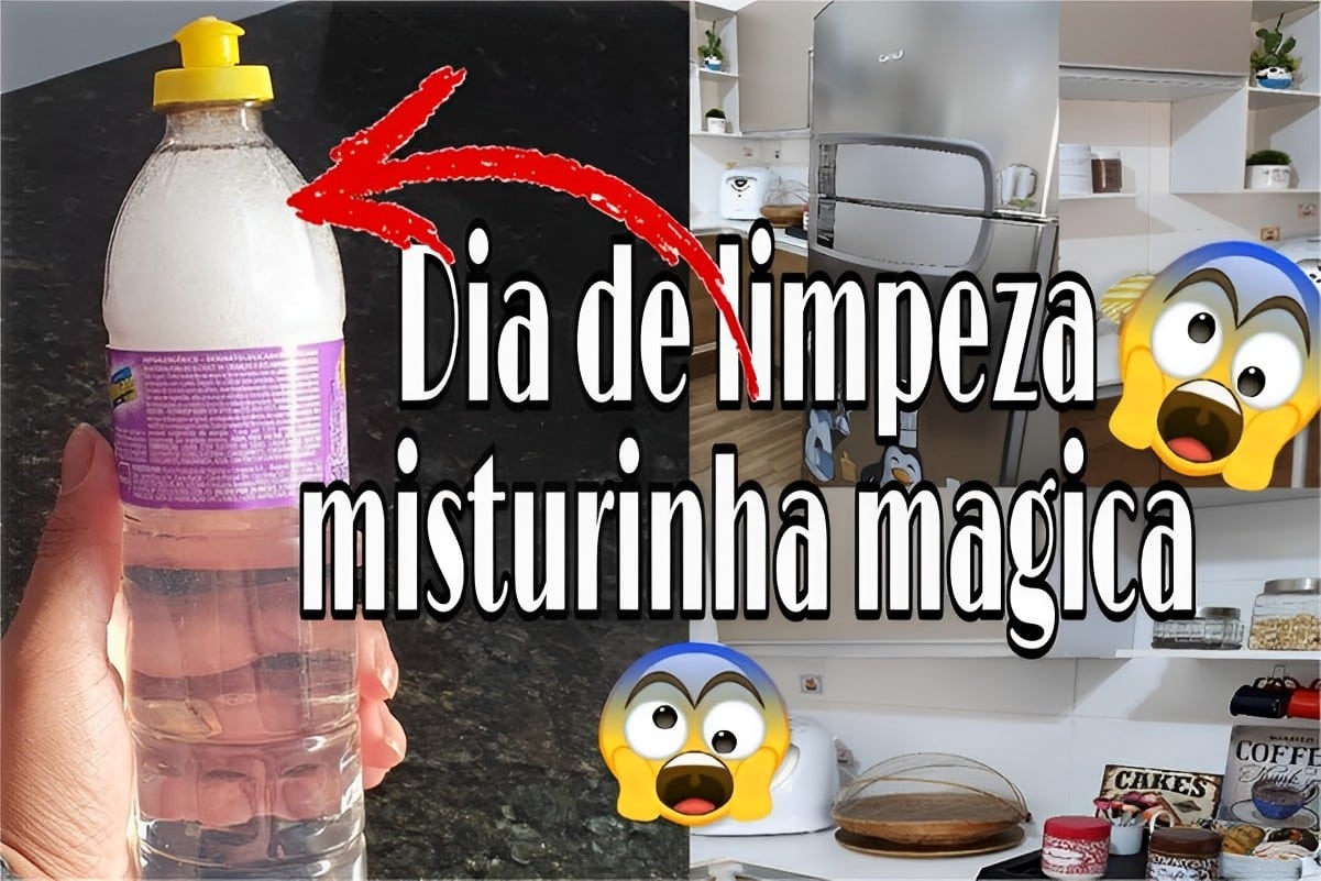 Dica caseira para limpar gordura do armário da cozinha com apenas 2 ingredientes