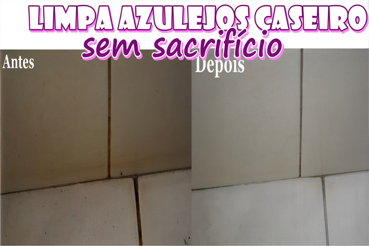 Misturinha para limpar azulejos pisos e rejuntes com apenas 3 ingredientes que você tem em casa